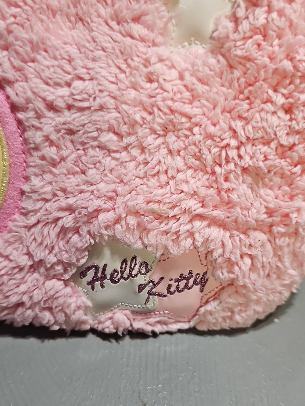 Hello Kitty Rare Pink Angel Stars & Moon Sanrio 2004 Plush Vintage Hand Bag - Picture 3 of 9